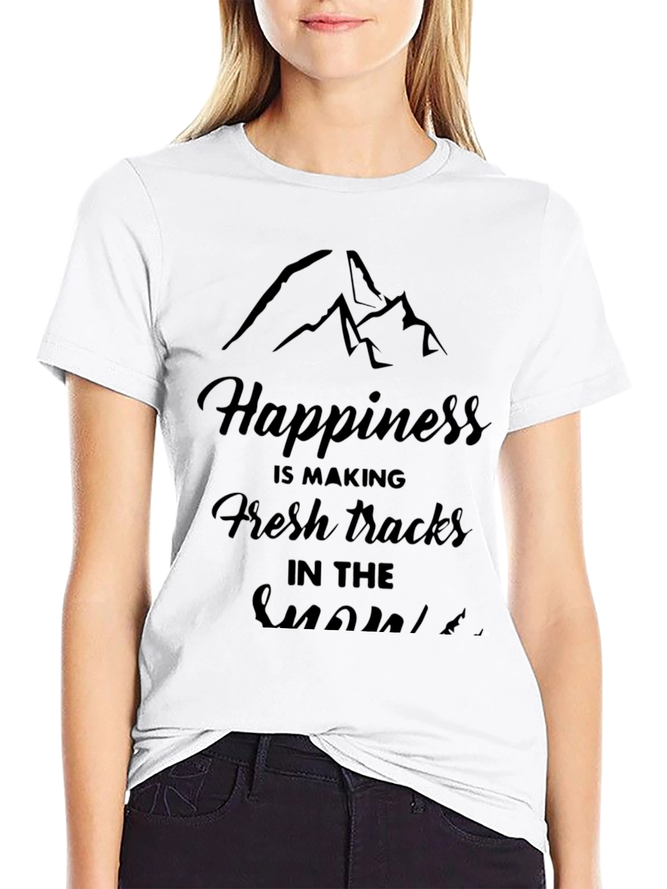 Happiness Fresh Tracks Graphic Tee