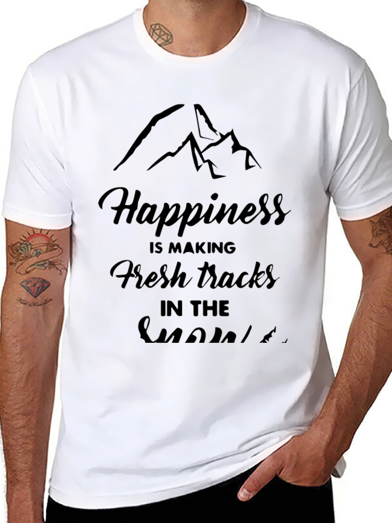 Happiness Fresh Tracks Graphic Tee
