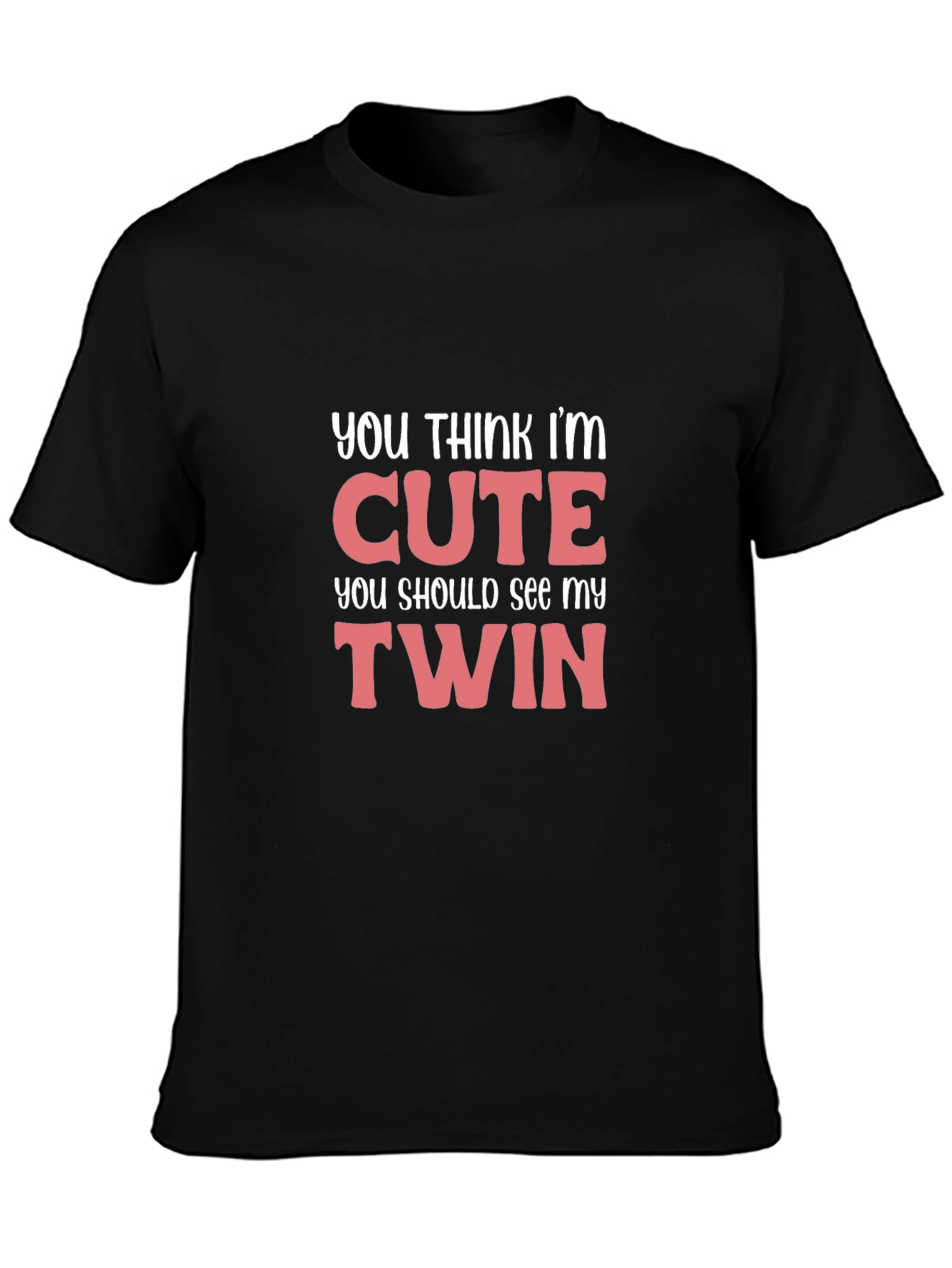 Cute Twin Funny Graphic T-Shirt