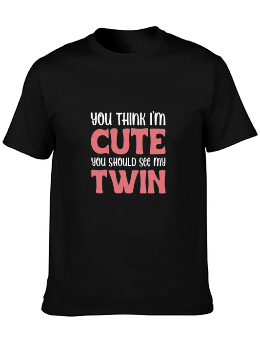 Cute Twin Funny Graphic T-Shirt