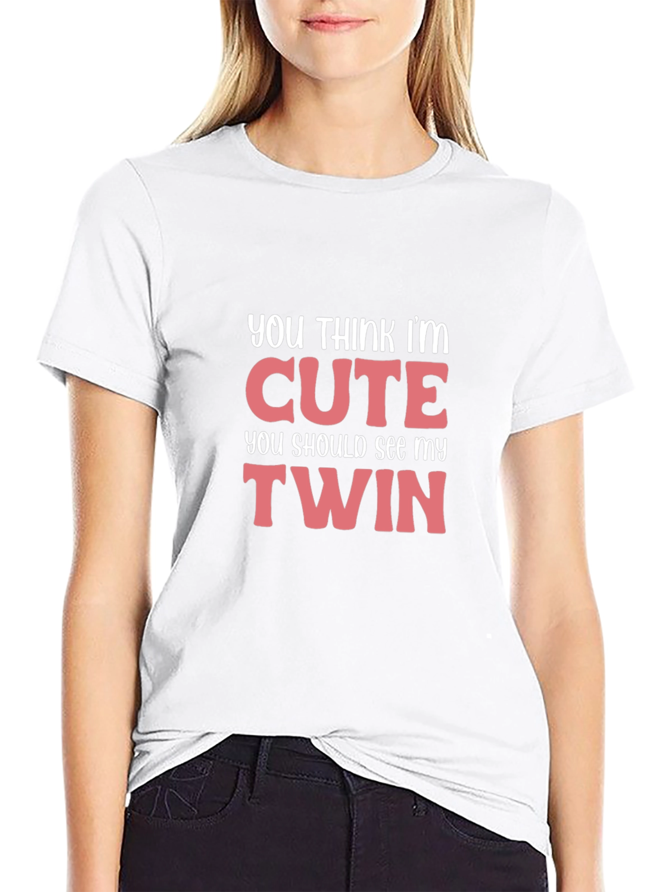 Cute Twin Funny Graphic T-Shirt