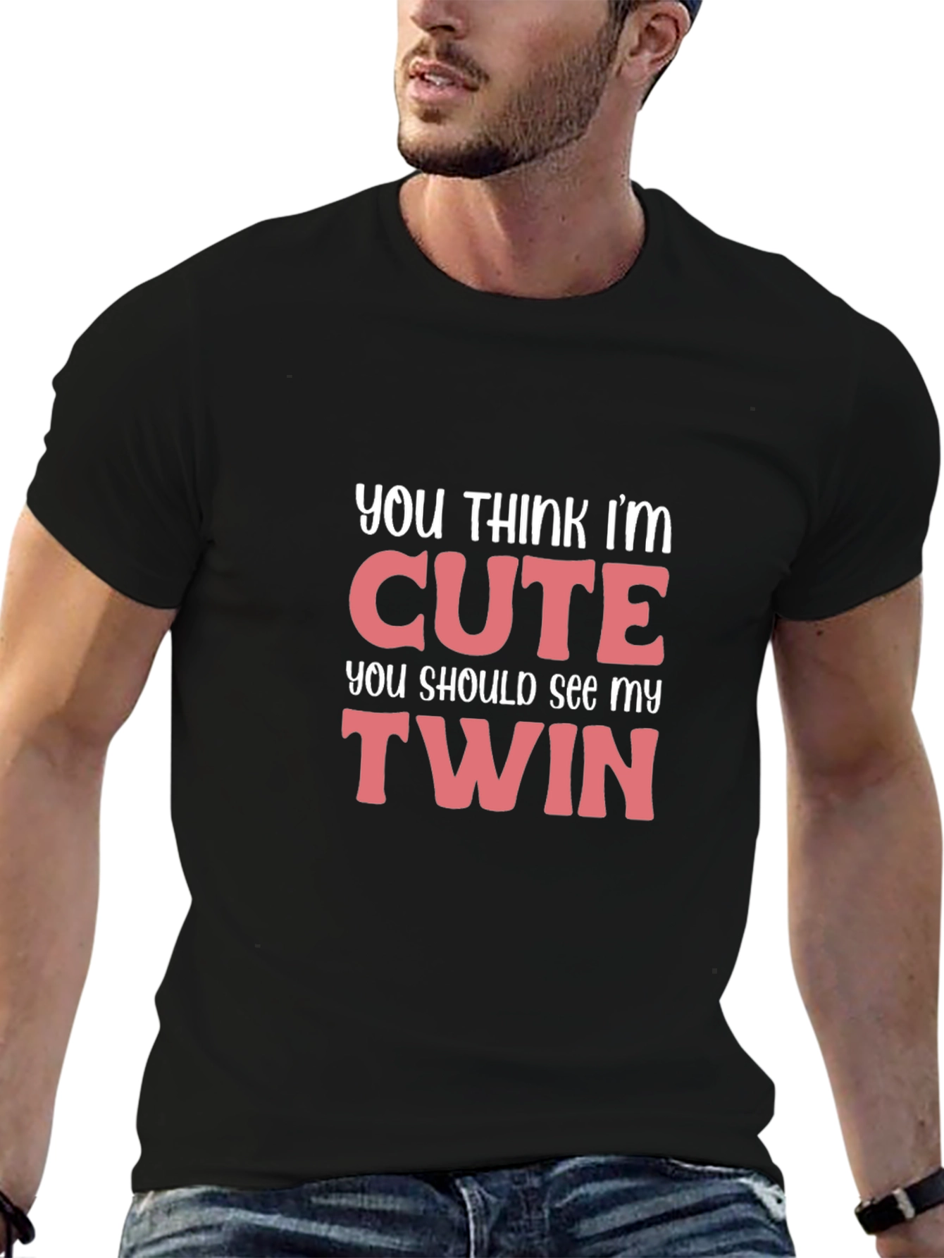 Cute Twin Funny Graphic T-Shirt