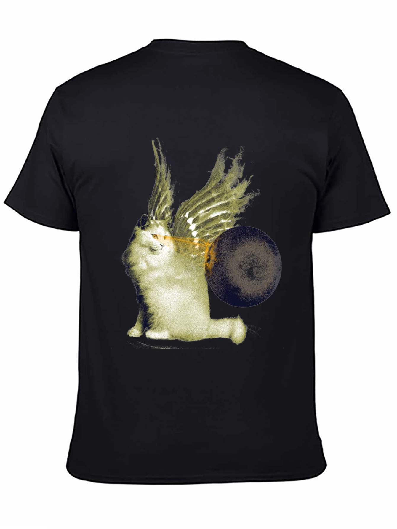Winged Cat Graphic Tee - Unique Design