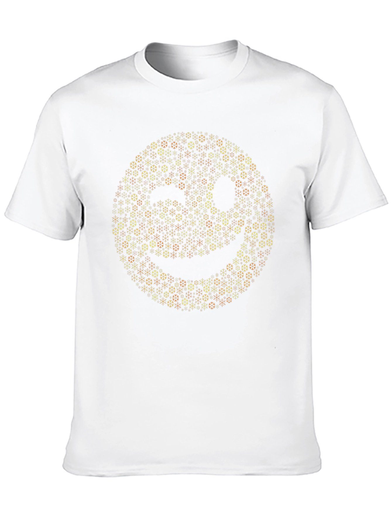Smiley Face Mosaic Tee - Black Graphic T-Shirt