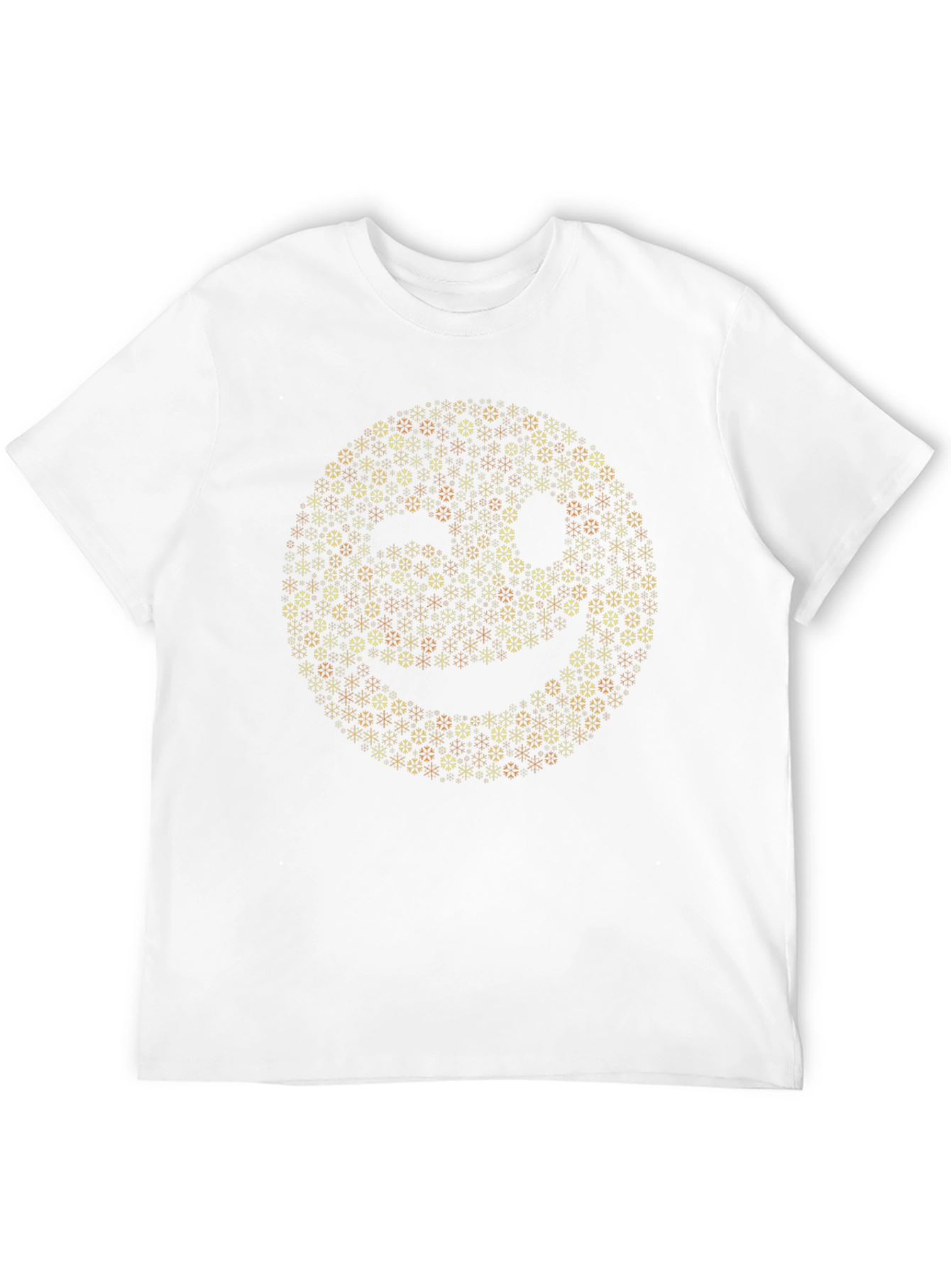 Smiley Face Mosaic Tee - Black Graphic T-Shirt