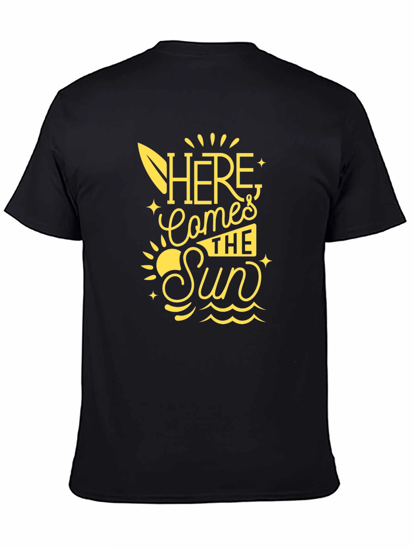 Here Comes the Sun Black Graphic Tee