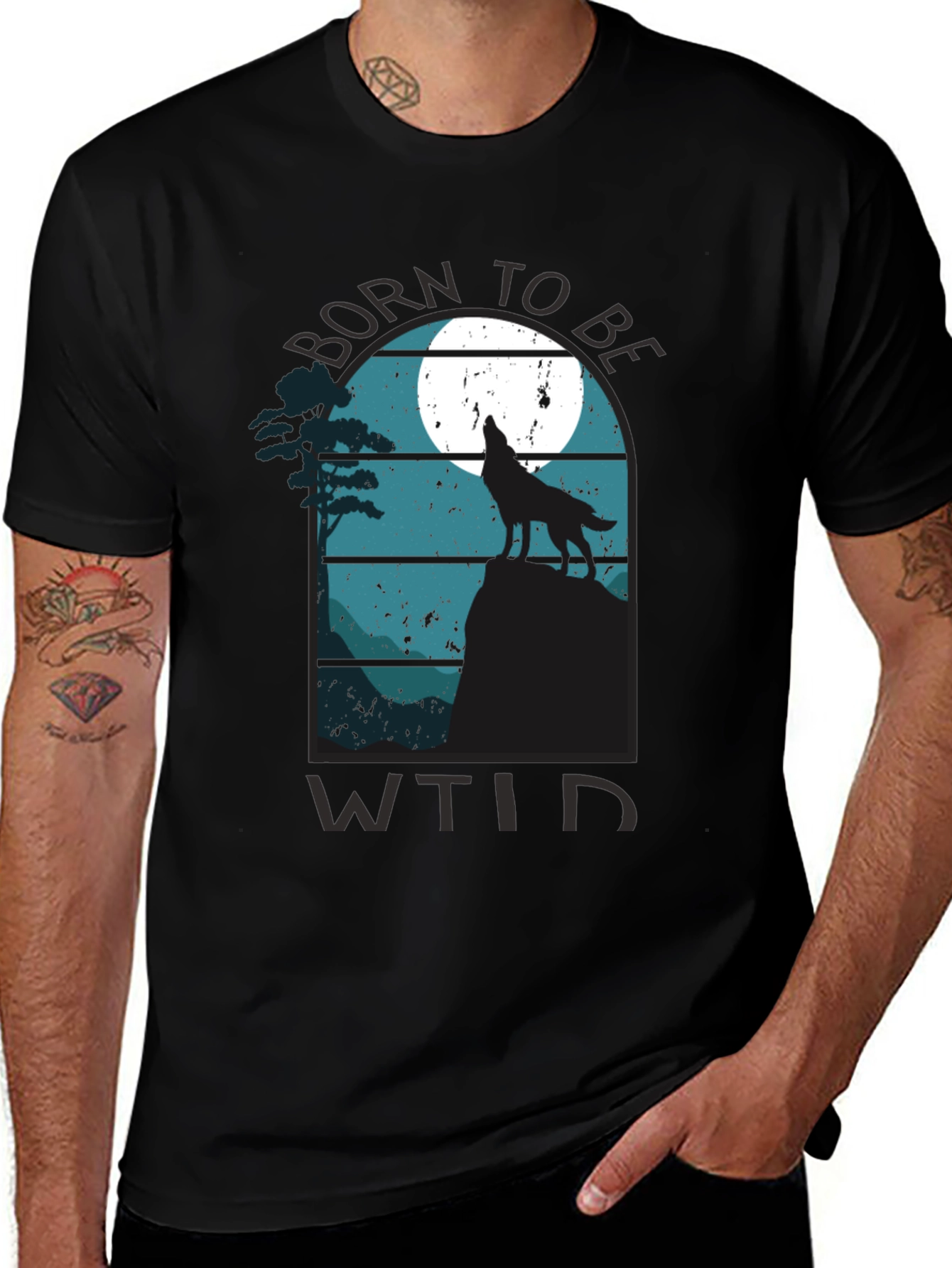 Born to be Wild Black T-Shirt