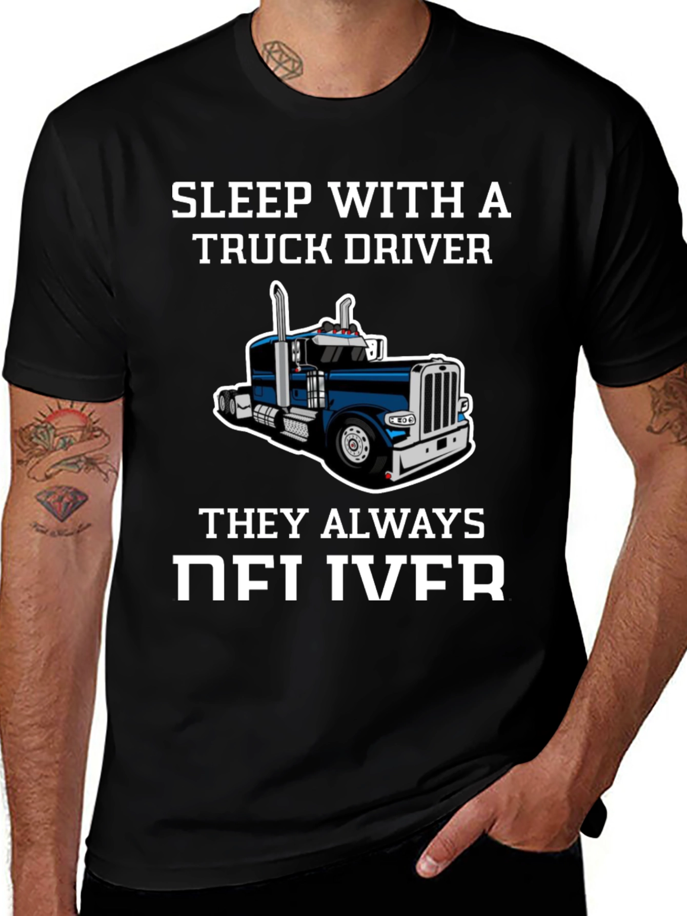 Sleep with a Truck Driver Funny T-Shirt