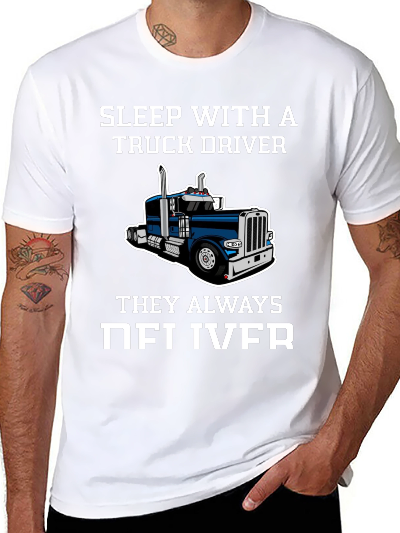 Sleep with a Truck Driver Funny T-Shirt