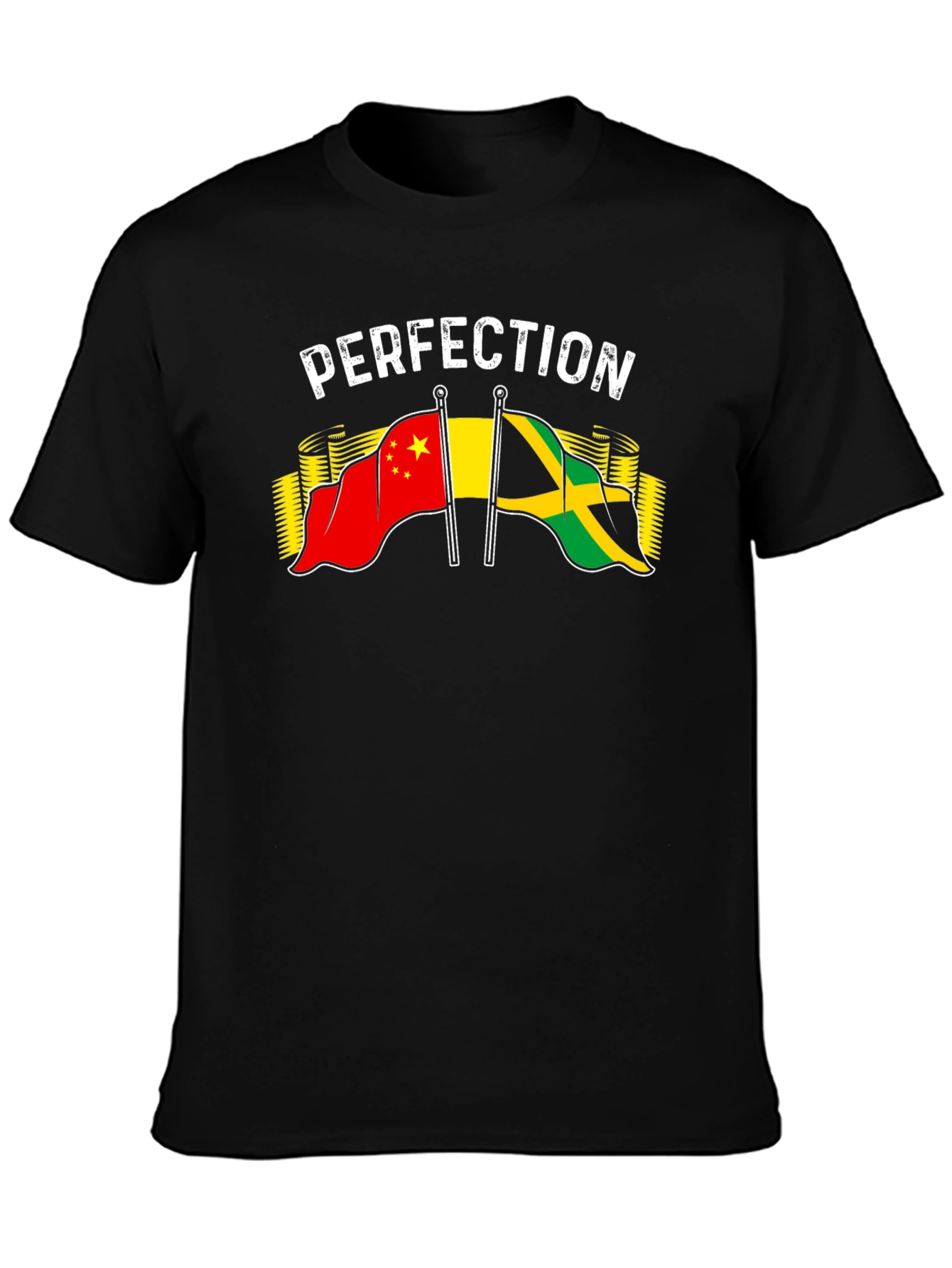 Perfection China Jamaica Flag Graphic T-Shirt
