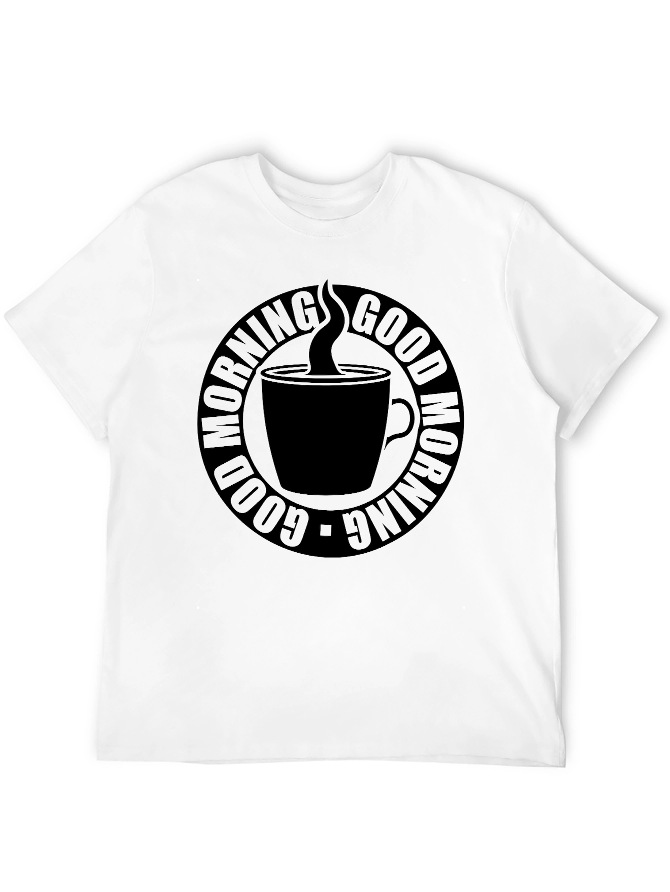 Good Morning Coffee T-Shirt - Black Graphic Tee