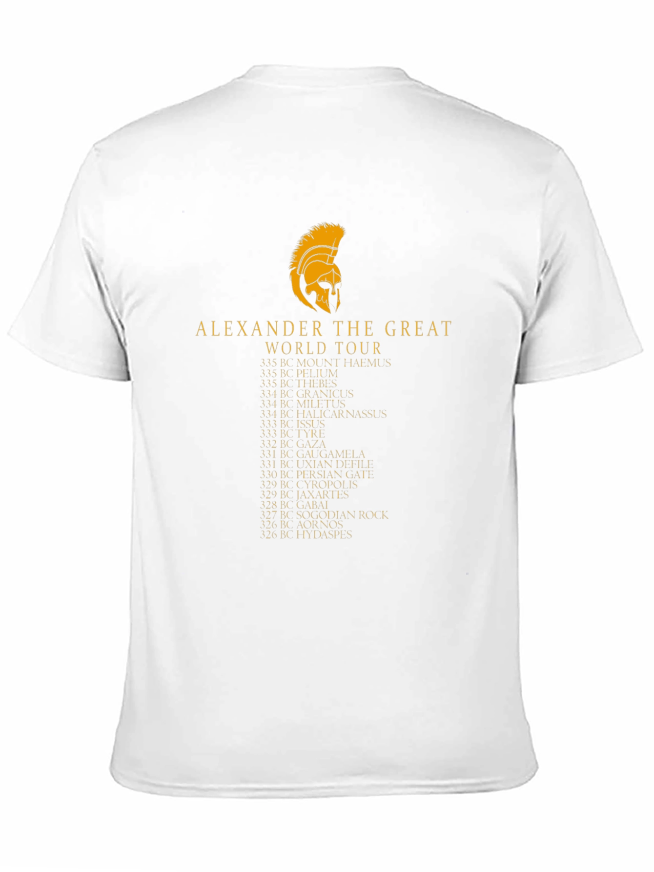 Alexander the Great World Tour Black T-Shirt