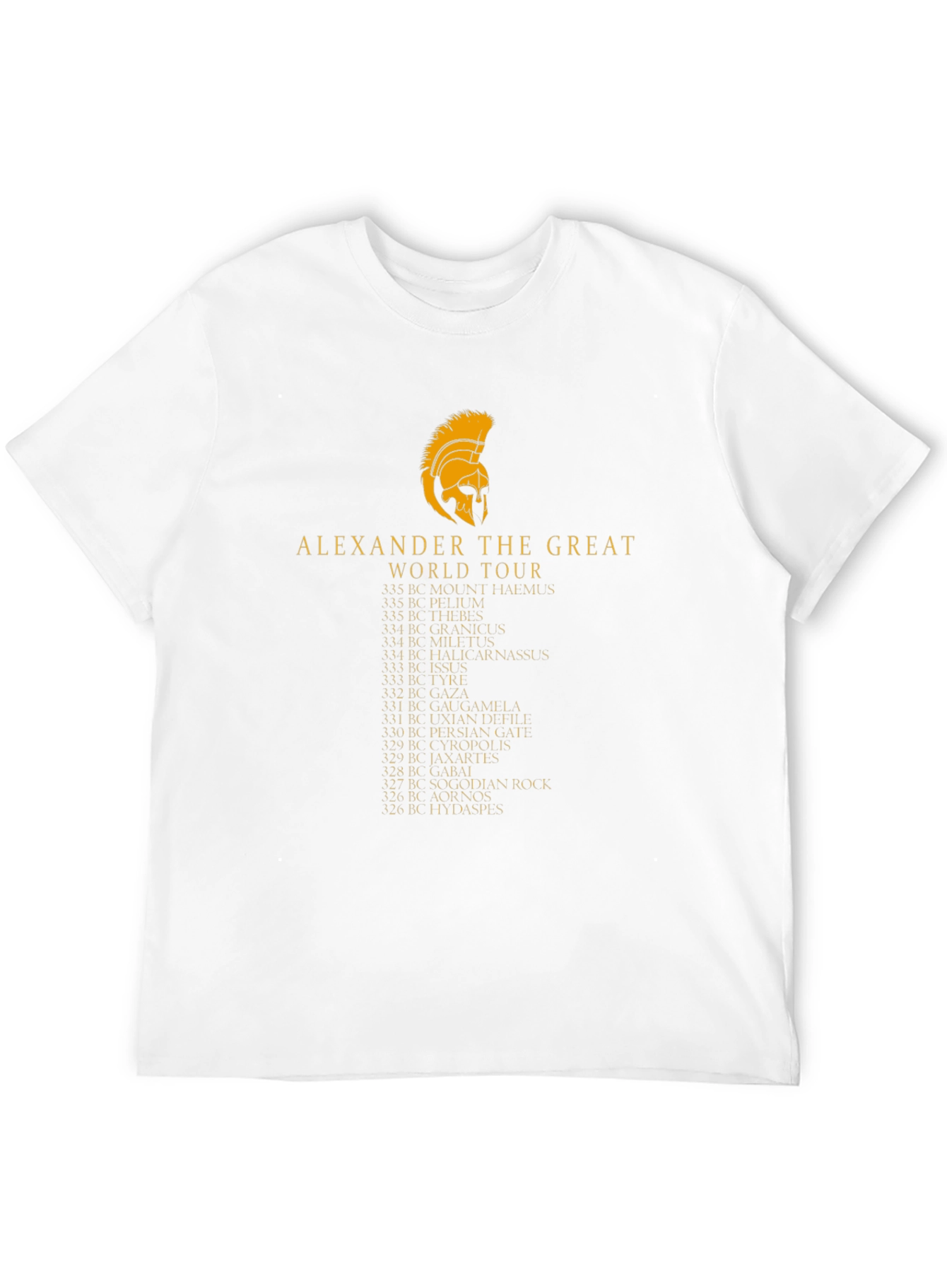 Alexander the Great World Tour Black T-Shirt