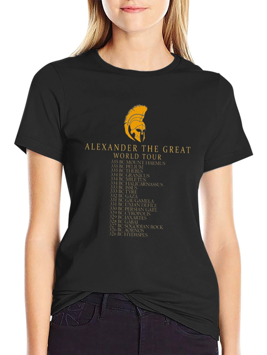 Alexander the Great World Tour Black T-Shirt
