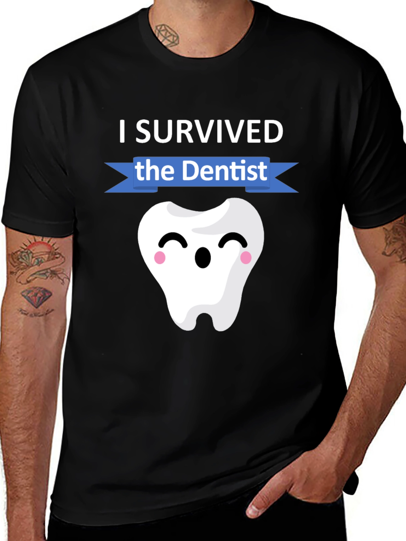 I Survived the Dentist T-Shirt Funny Dental Hygienist Tee
