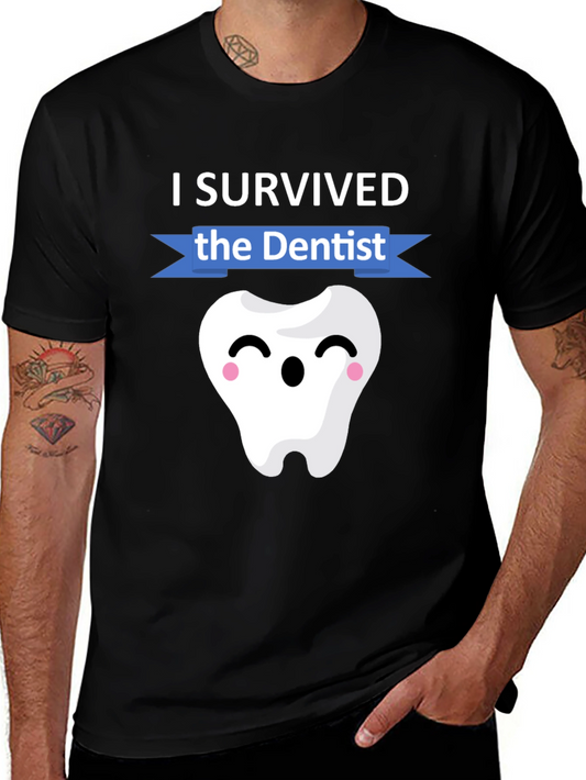 I Survived the Dentist T-Shirt Funny Dental Hygienist Tee