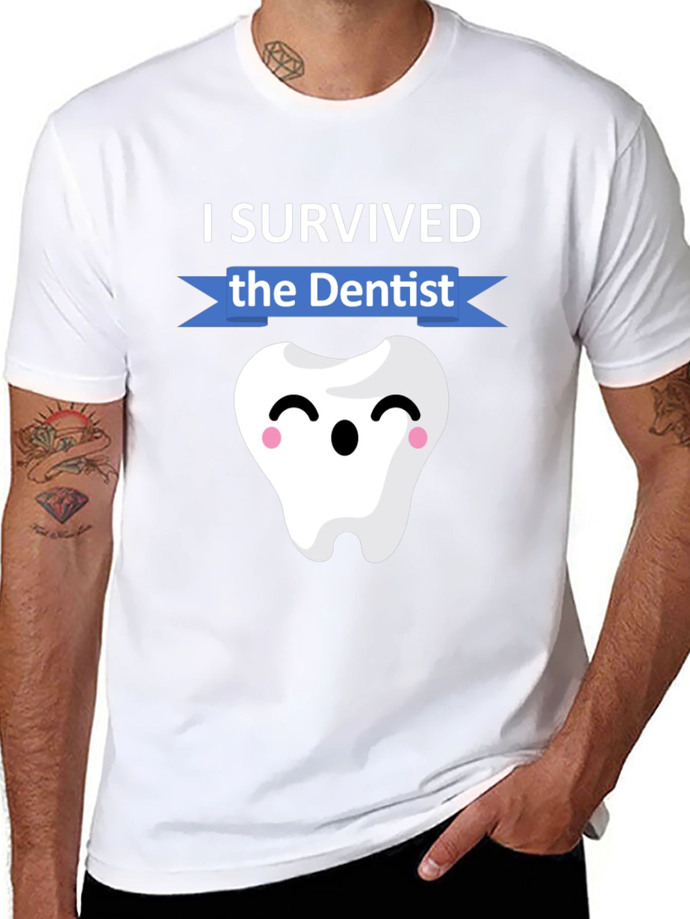 I Survived the Dentist T-Shirt Funny Dental Hygienist Tee