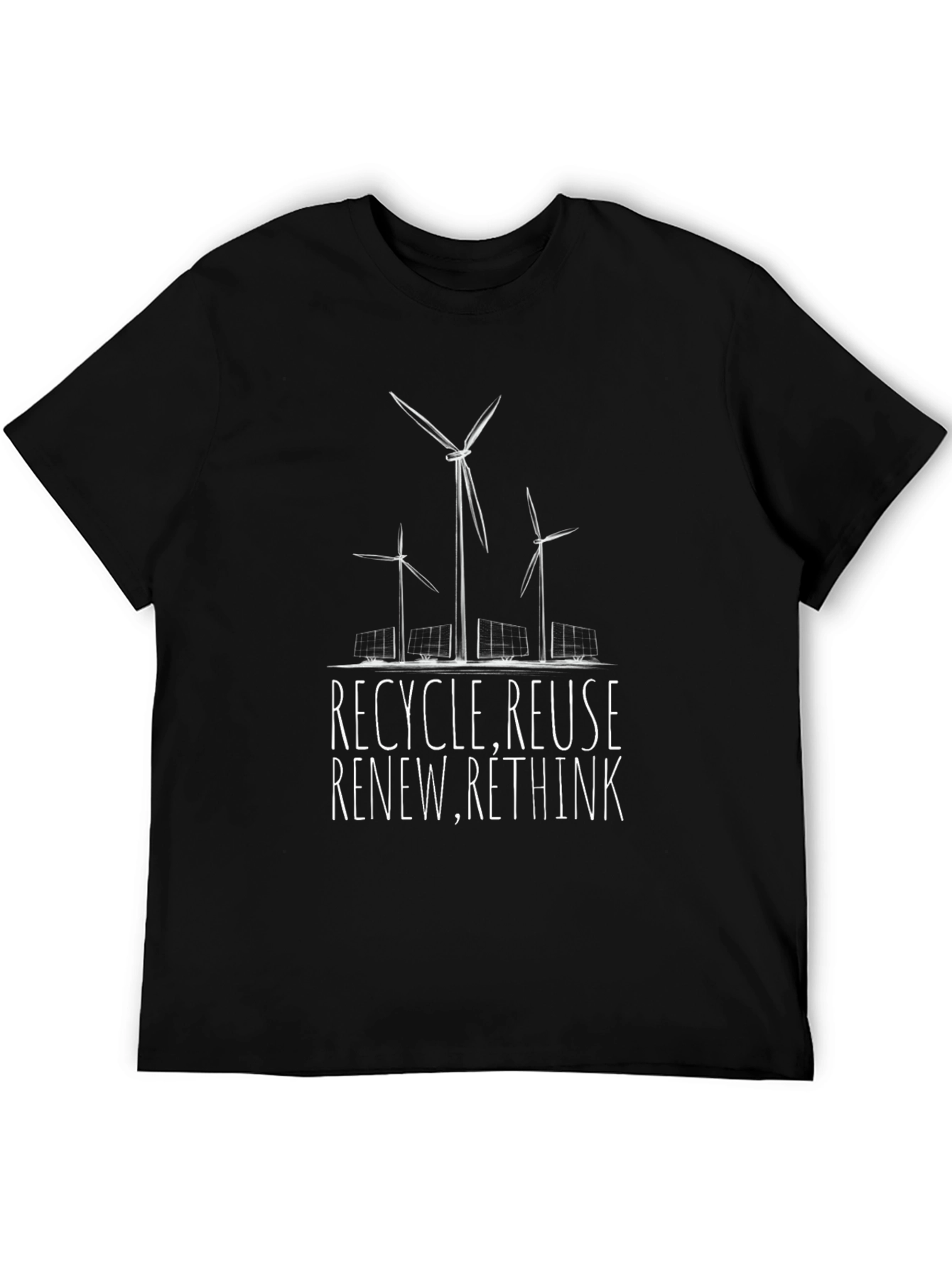 Eco-Friendly Graphic Tee - Recycle Reuse Renew