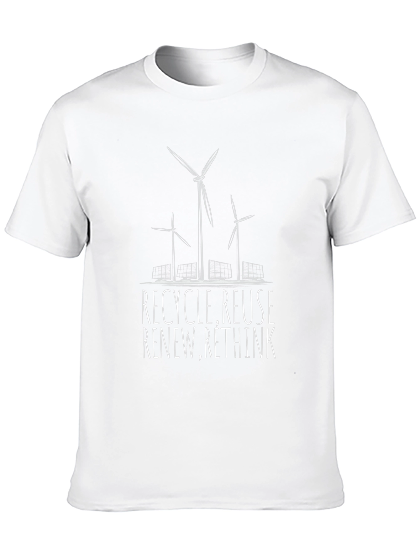 Eco-Friendly Graphic Tee - Recycle Reuse Renew