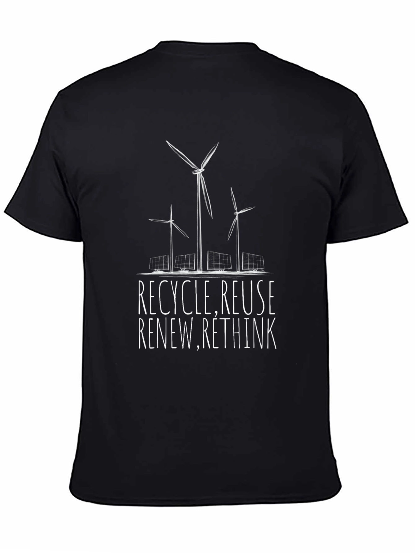 Eco-Friendly Graphic Tee - Recycle Reuse Renew
