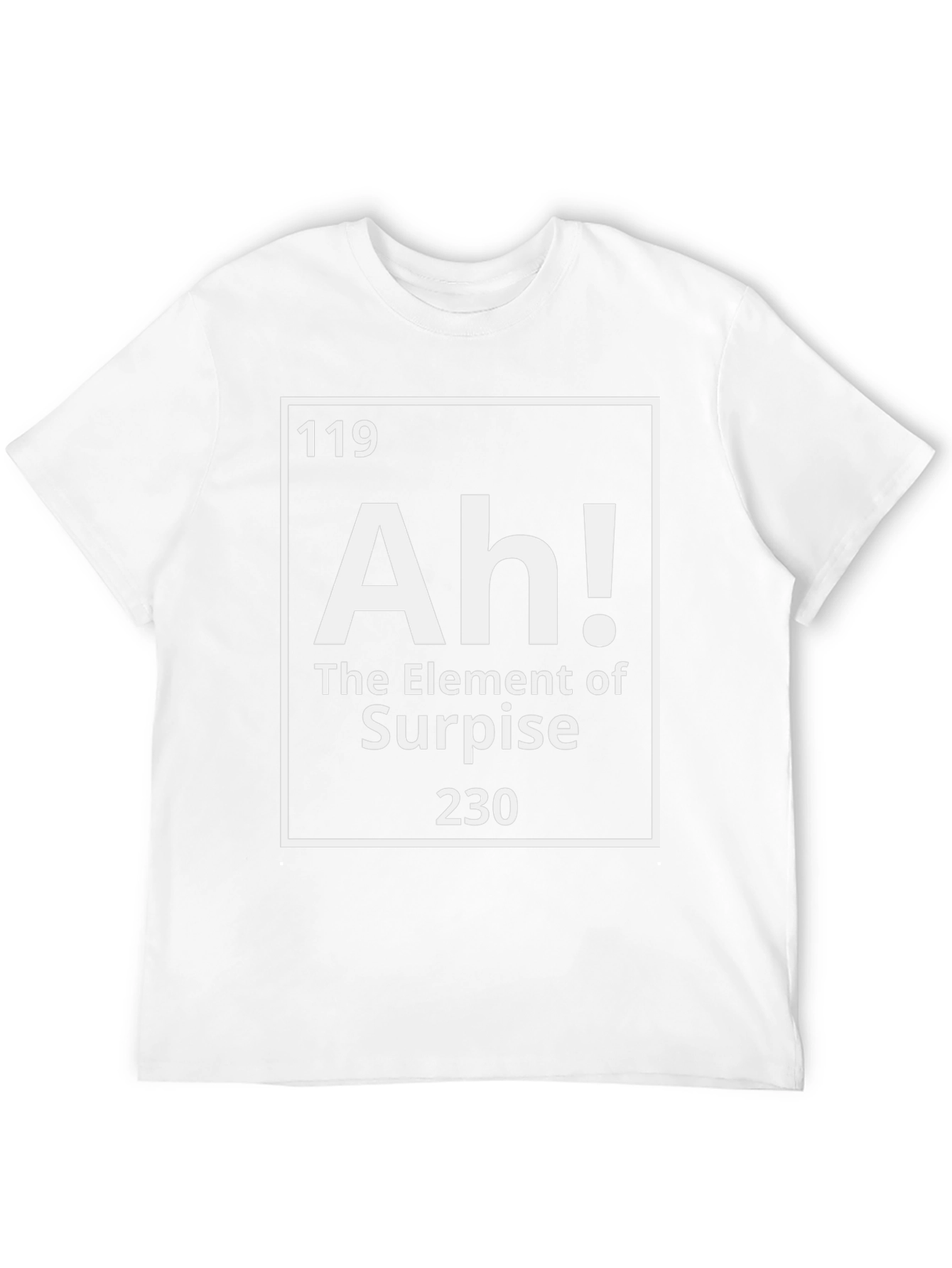 Element of Surprise Ah! Black Graphic T-Shirt