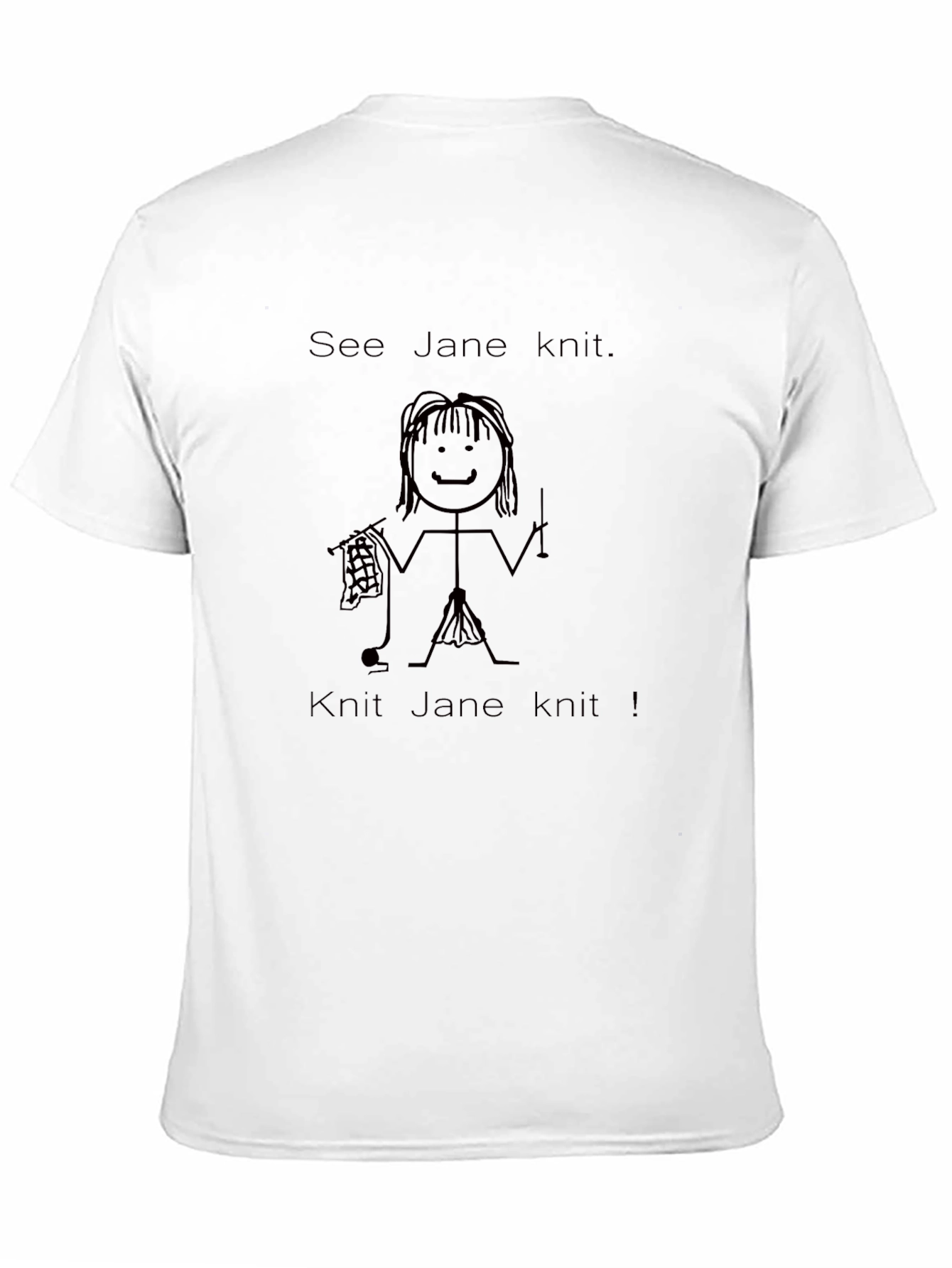 See Jane Knit T-Shirt - Funny Knitting Tee