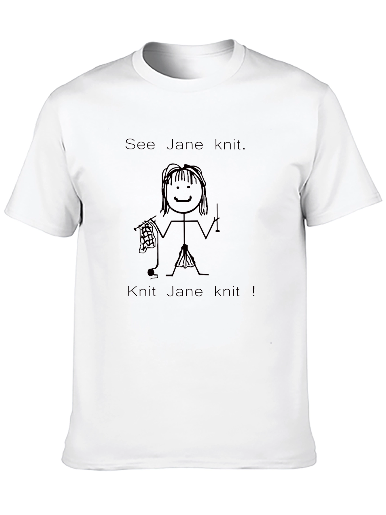 See Jane Knit T-Shirt - Funny Knitting Tee