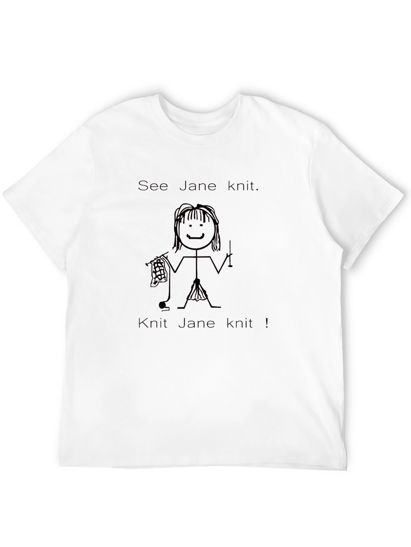 See Jane Knit T-Shirt - Funny Knitting Tee