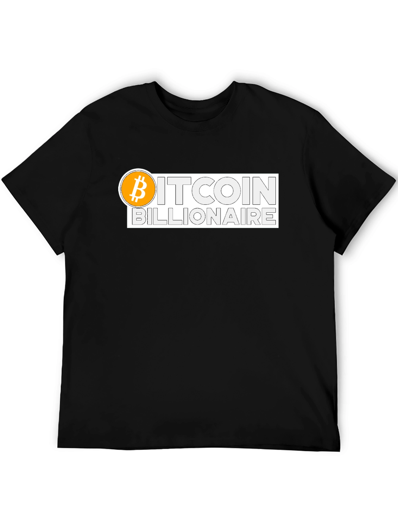 Bitcoin Billionaire Black Graphic T-Shirt