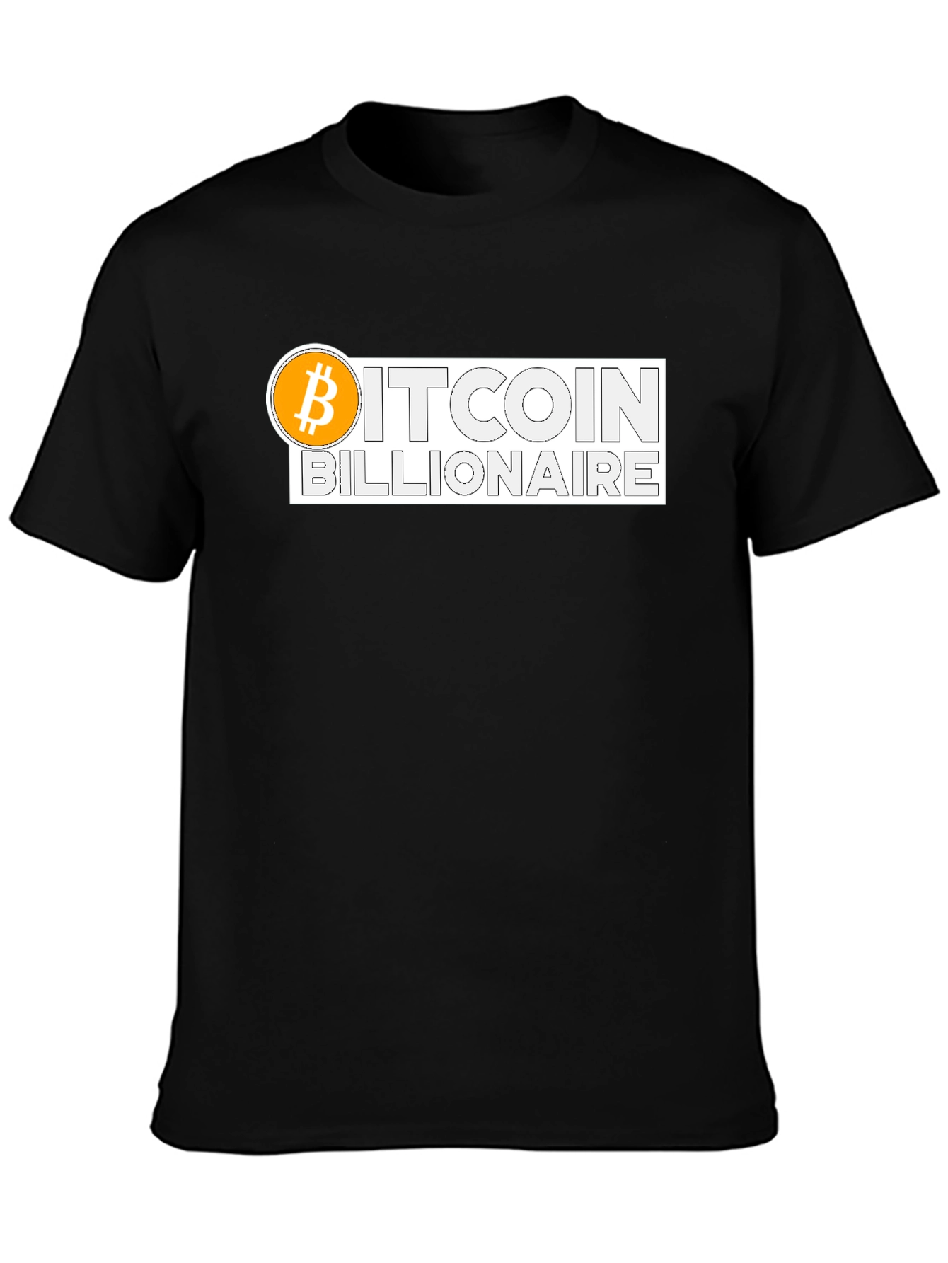 Bitcoin Billionaire Black Graphic T-Shirt