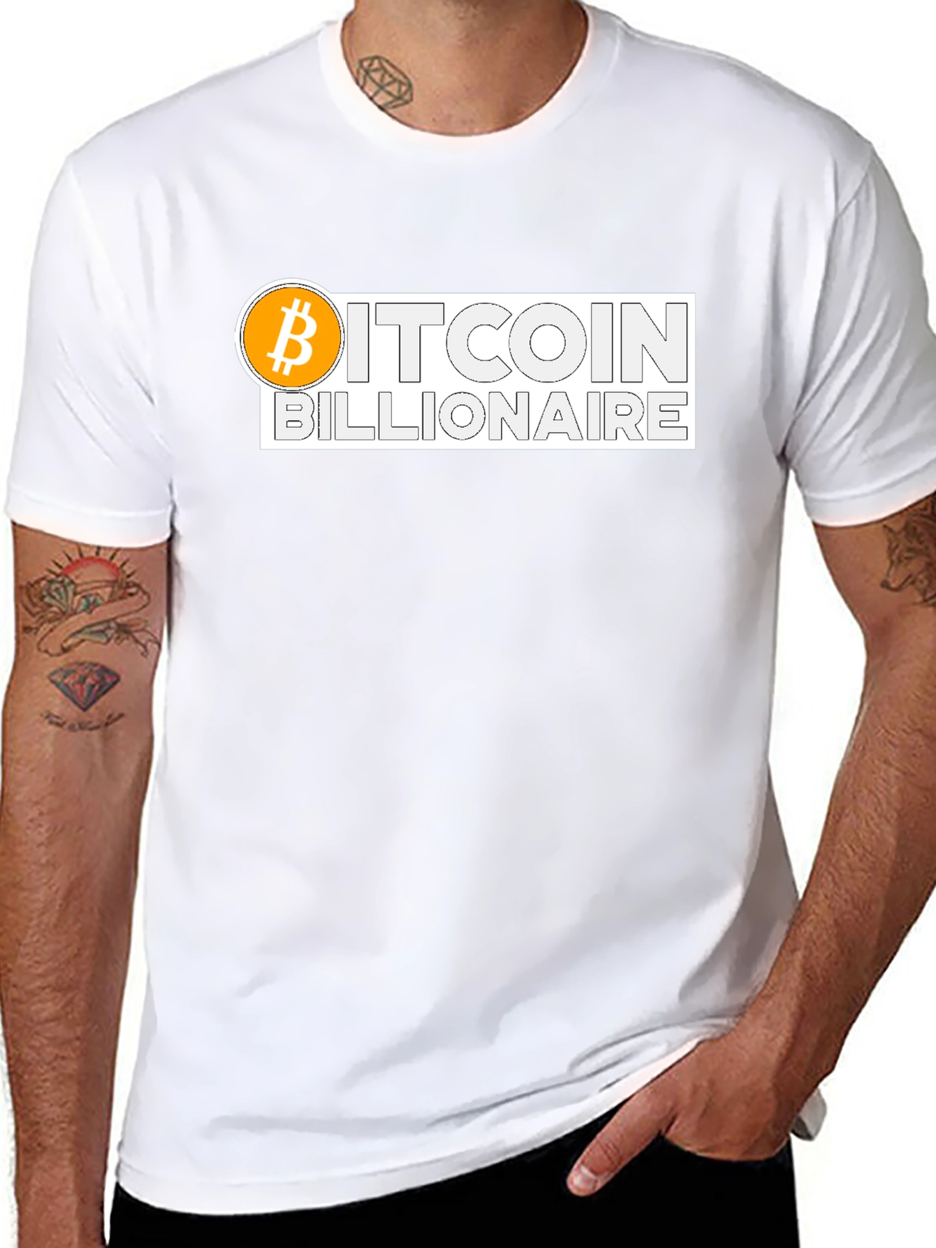 Bitcoin Billionaire Black Graphic T-Shirt