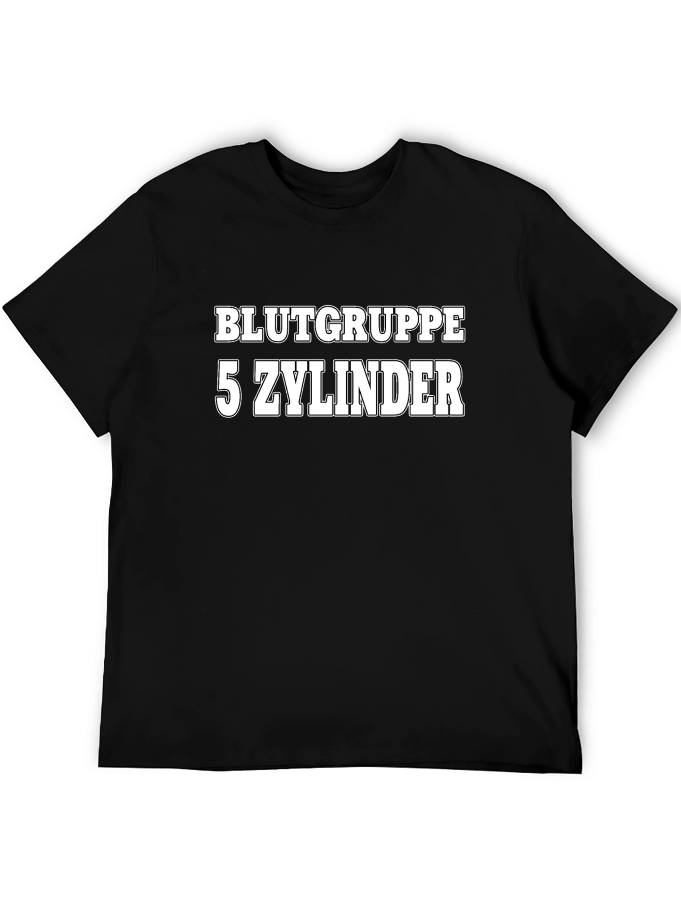 Blutgruppe 5 Zylinder Black T-Shirt