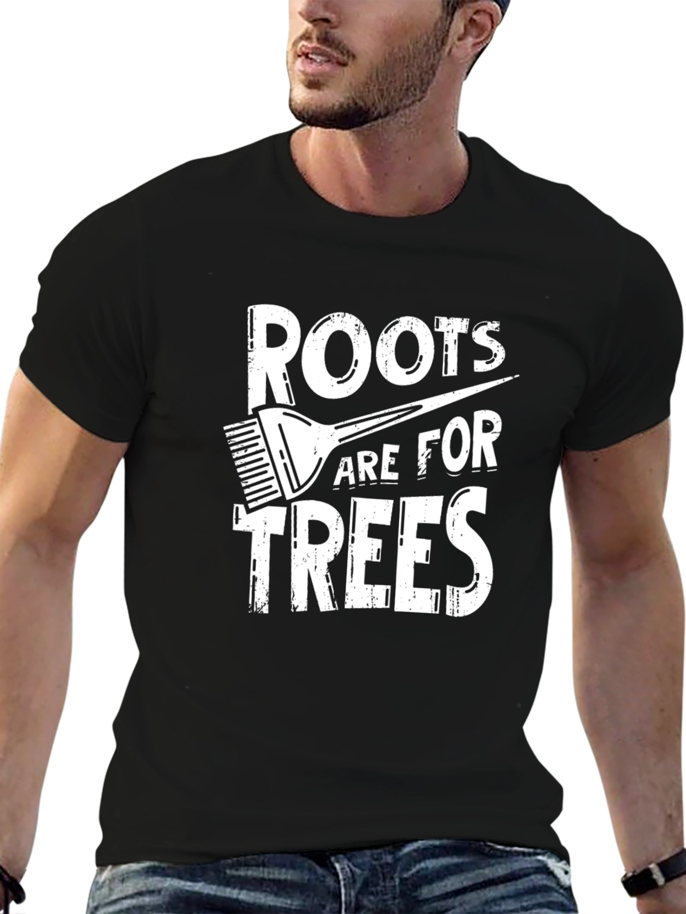 Roots Are For Trees Black Graphic Tee