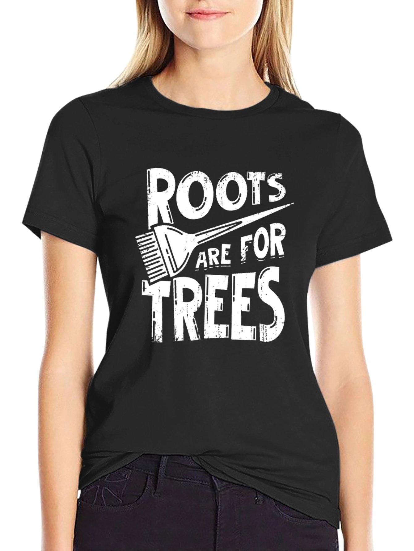 Roots Are For Trees Black Graphic Tee