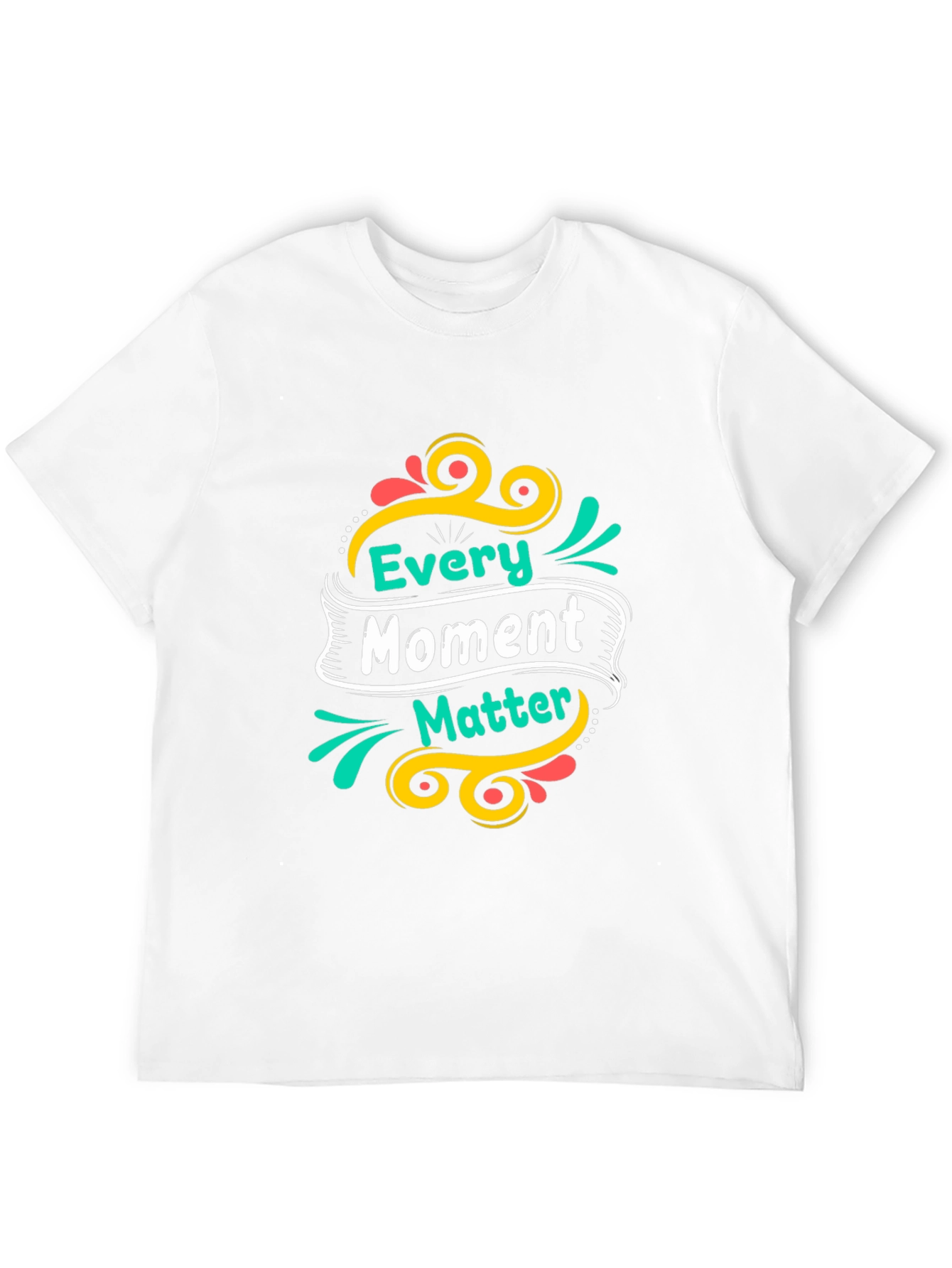 Every Moment Matters Black Graphic Tee Shirt