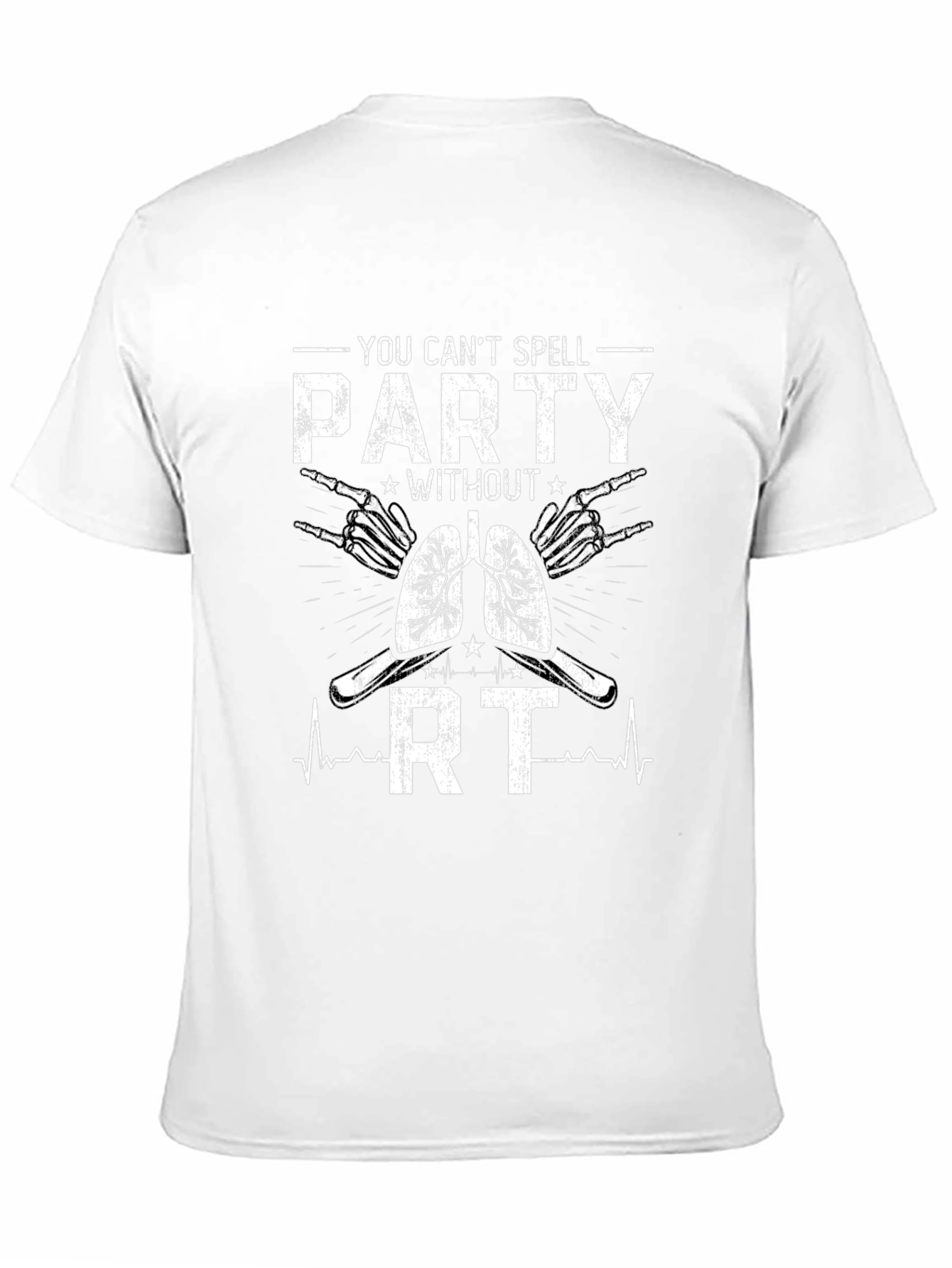 Respiratory Therapist Party T-Shirt - Black Cotton Tee