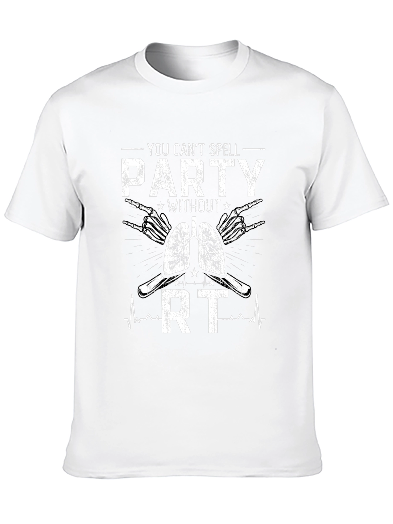Respiratory Therapist Party T-Shirt - Black Cotton Tee