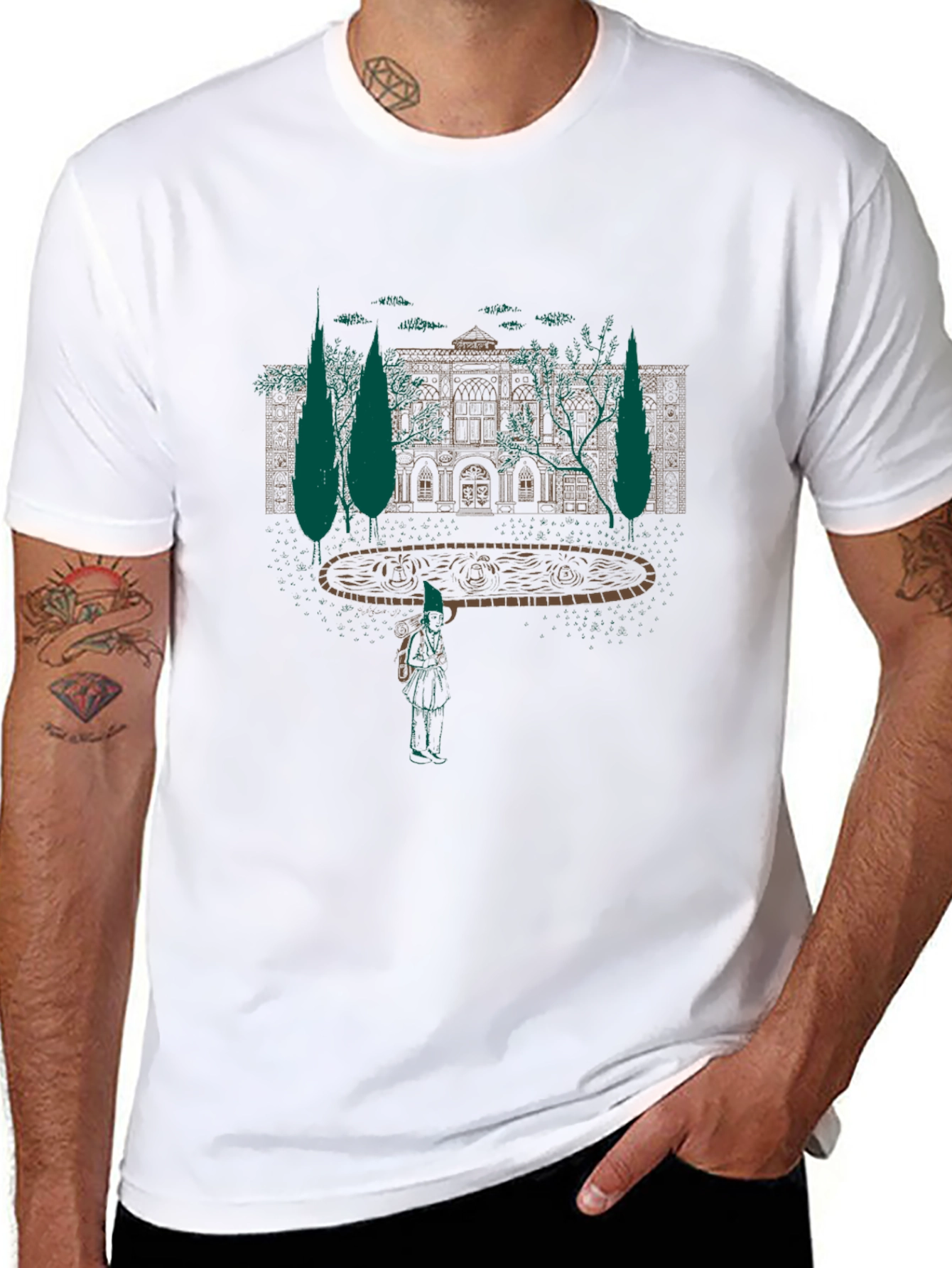 Intricate Mansion Graphic Tee