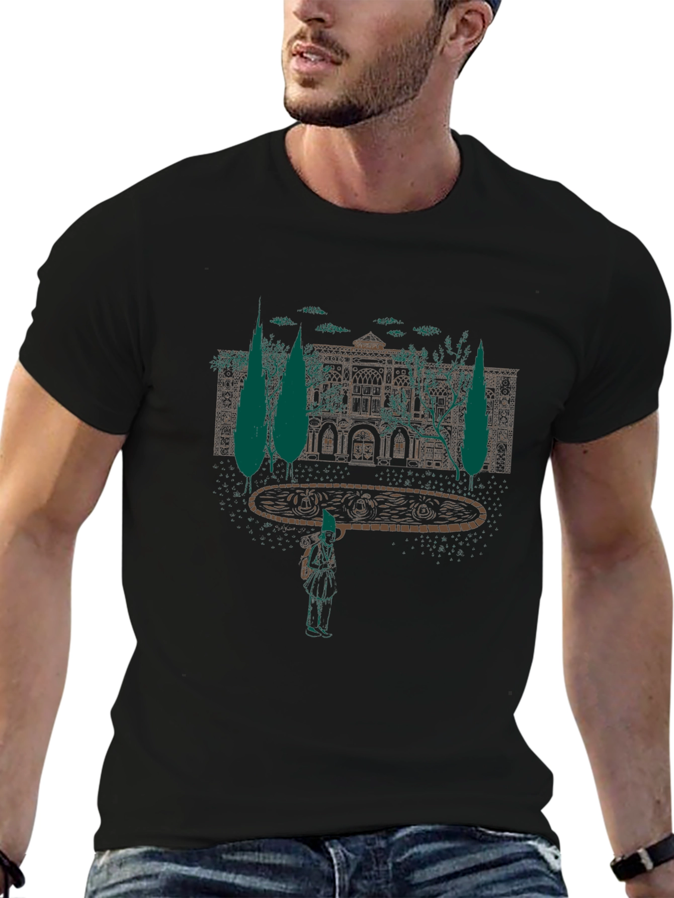 Intricate Mansion Graphic Tee