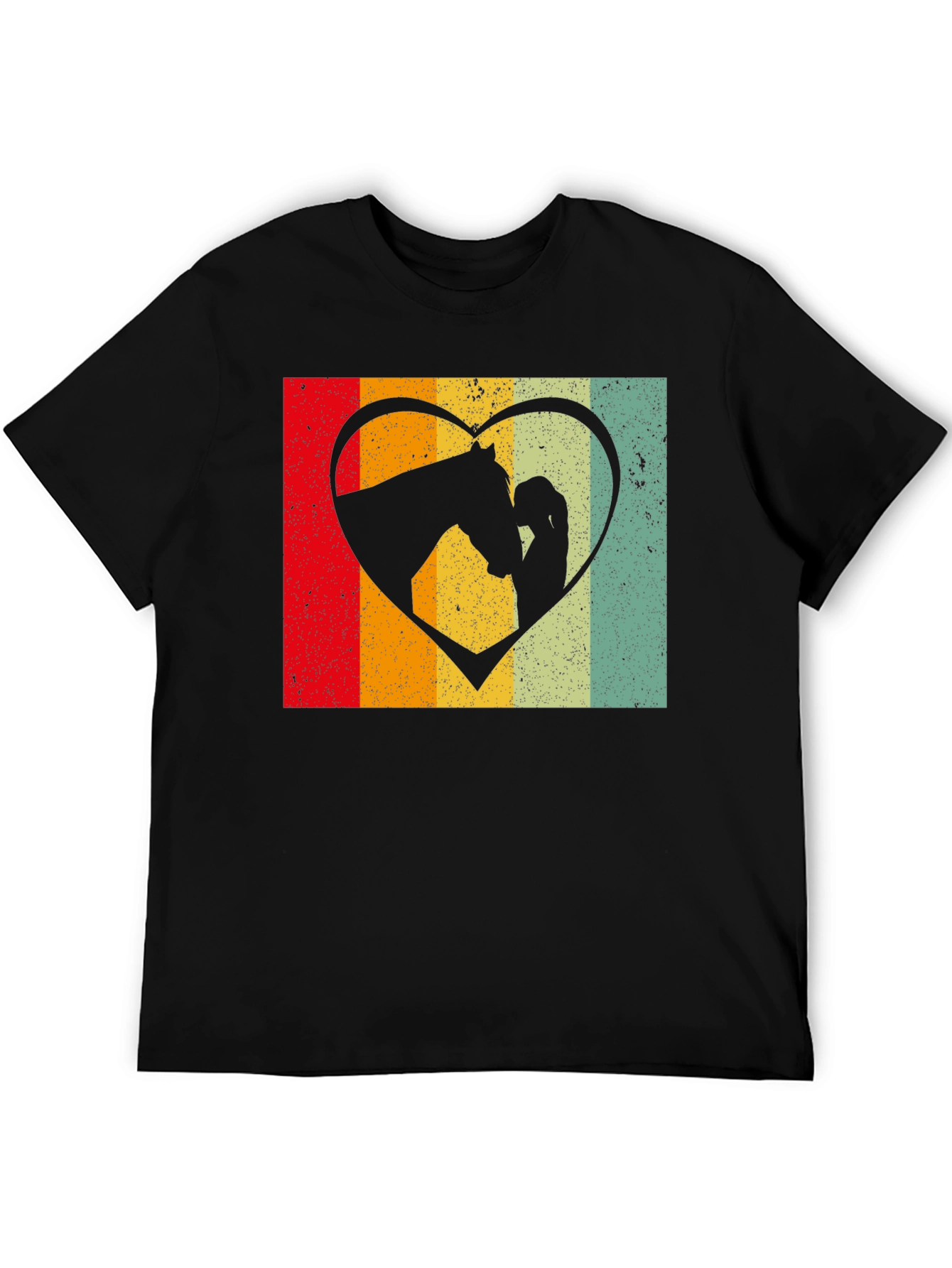 Retro Horse & Girl Heart Tee