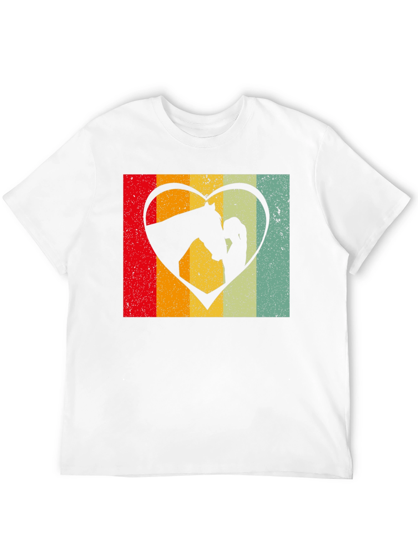 Retro Horse & Girl Heart Tee