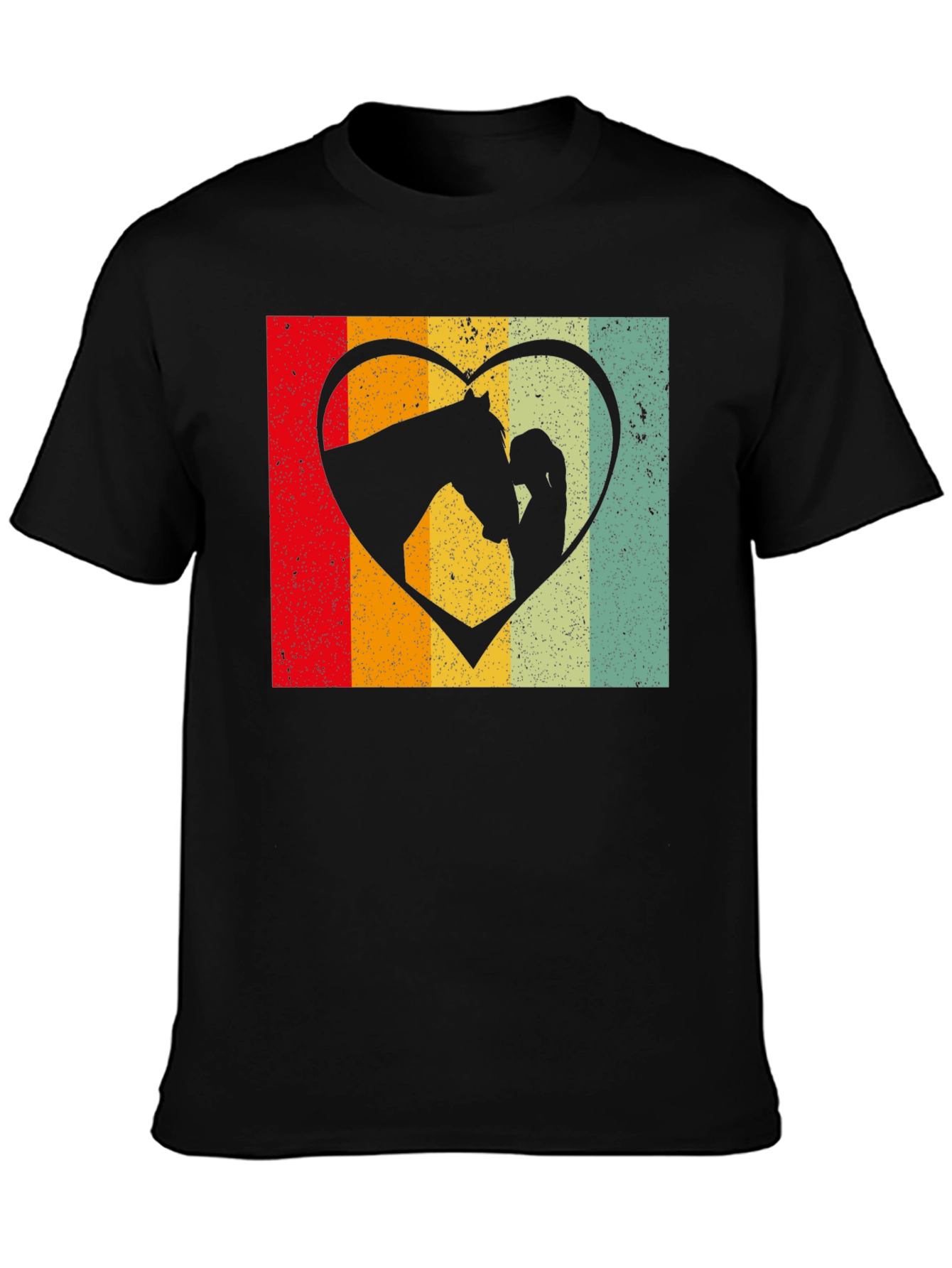 Retro Horse & Girl Heart Tee