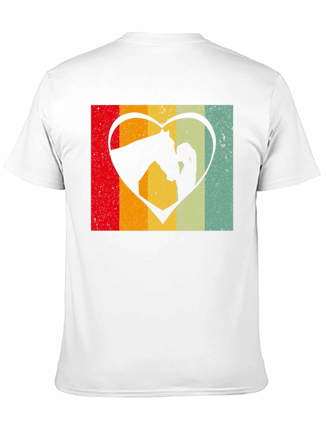 Retro Horse & Girl Heart Tee