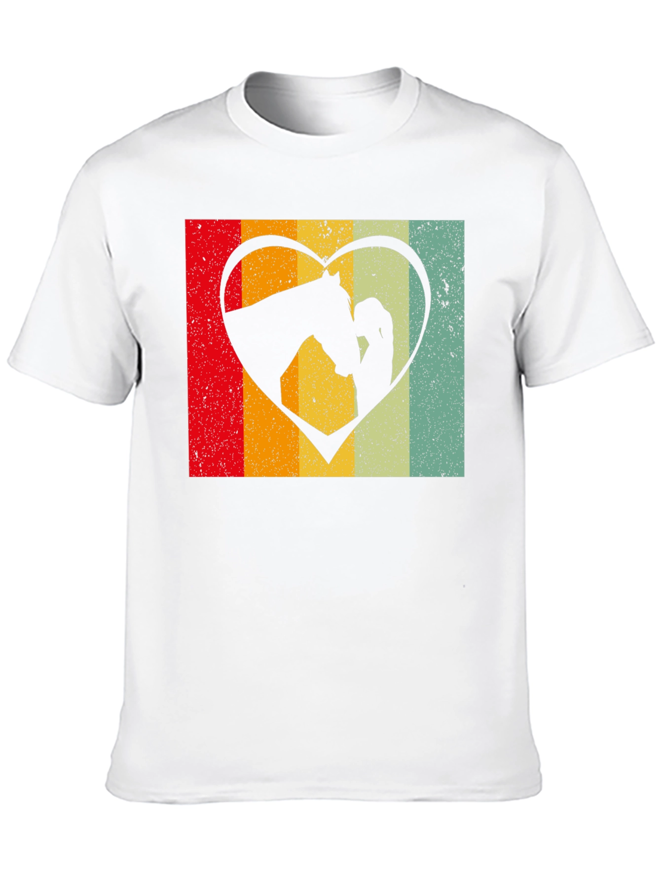 Retro Horse & Girl Heart Tee