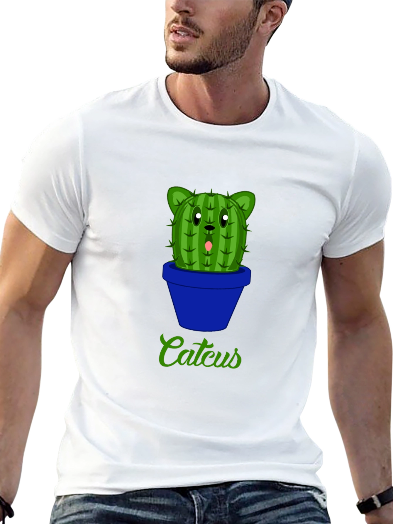 Cute Cateus Cactus Graphic T-Shirt