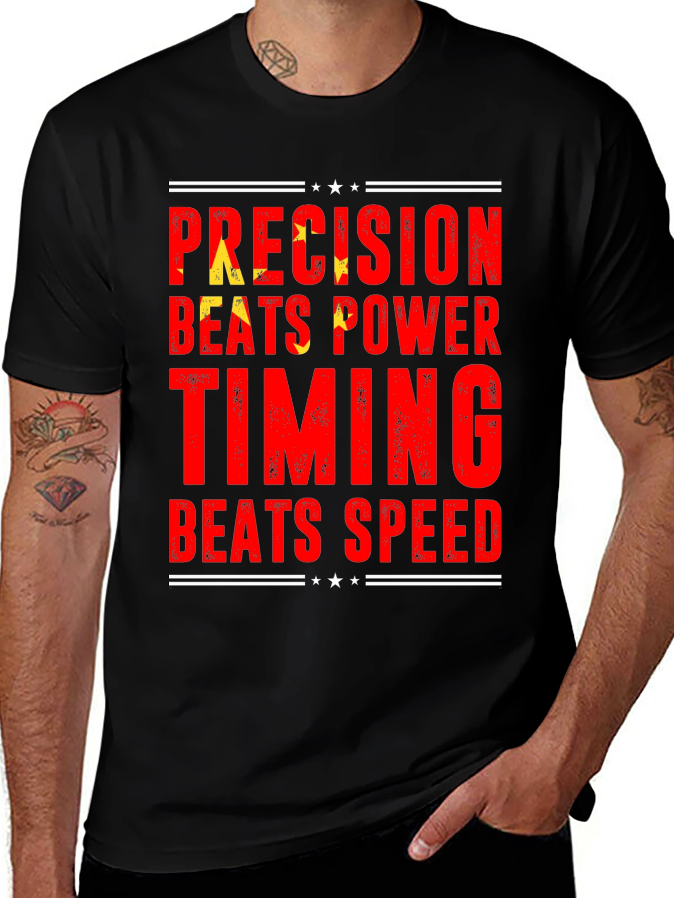 Precision Beats Power Timing Speed Tee
