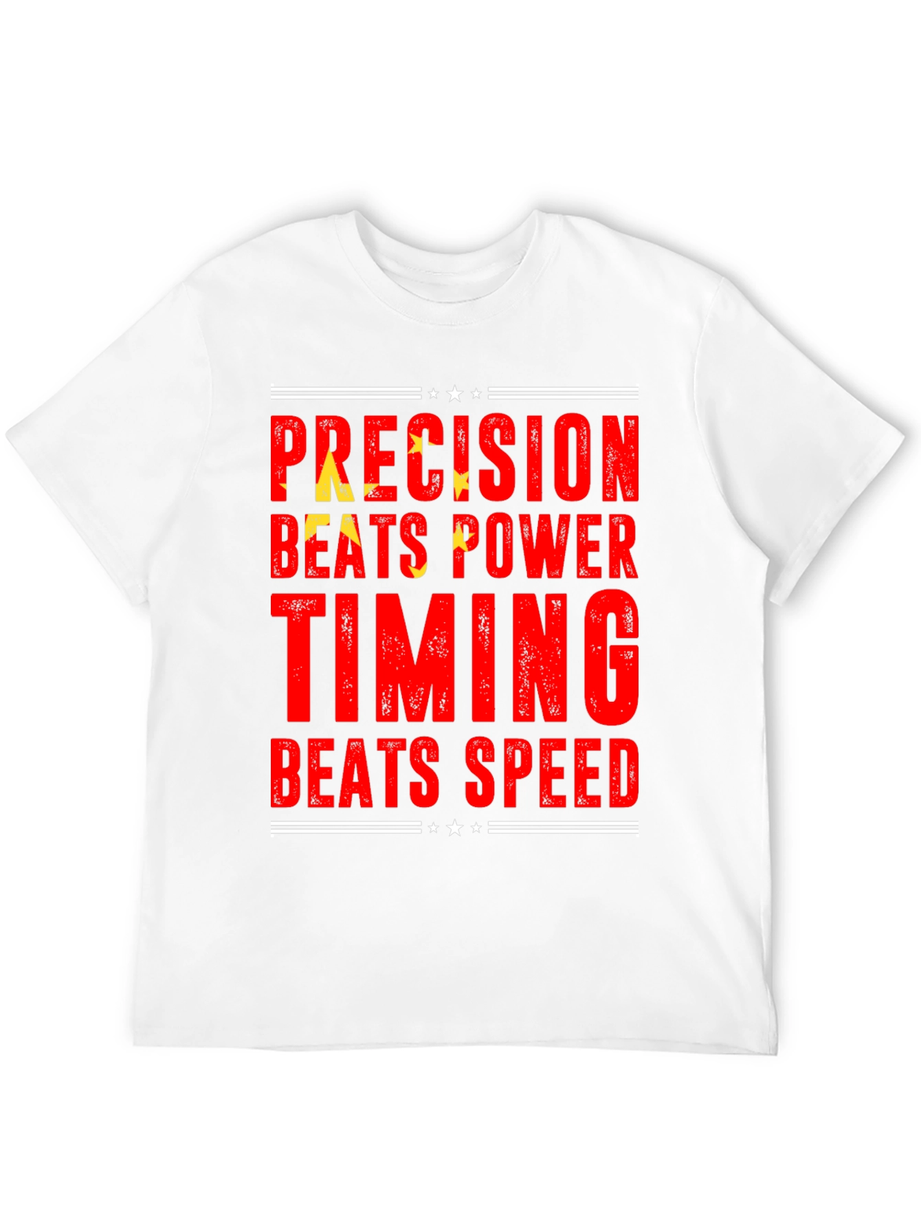 Precision Beats Power Timing Speed Tee