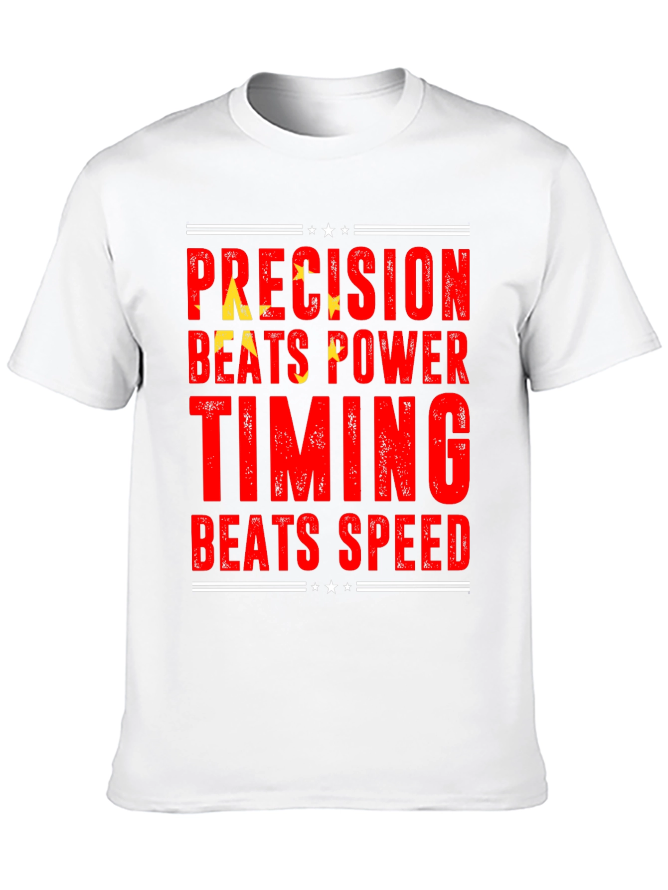 Precision Beats Power Timing Speed Tee