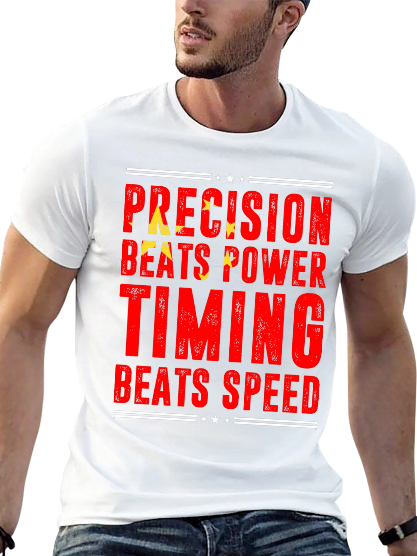 Precision Beats Power Timing Speed Tee