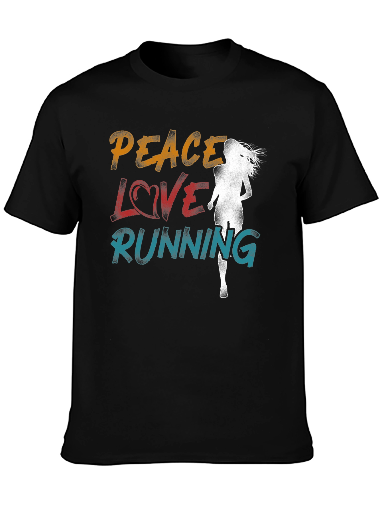 Peace Love Running Graphic Tee